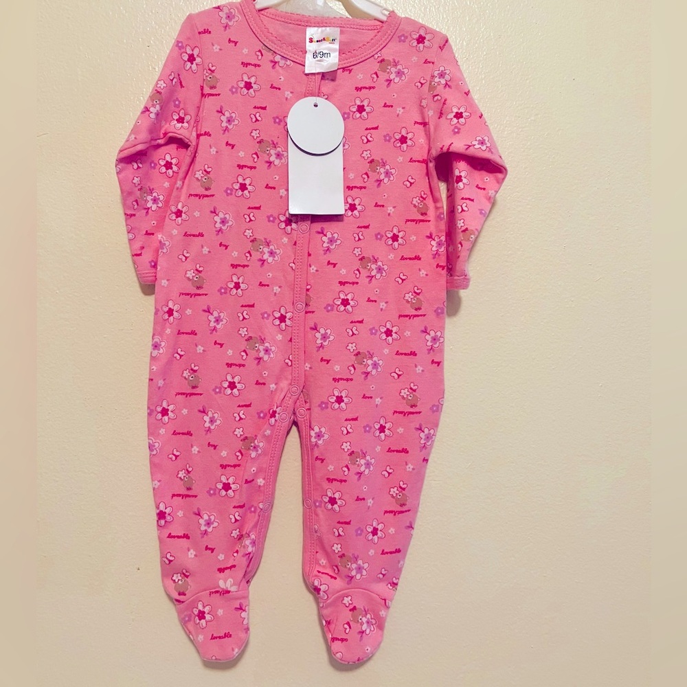 Infant Baby Girls Footed Little Ballerina Pajamas Sleeper 6-9 Months